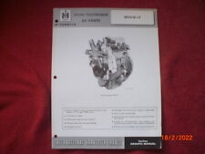 ANCIENNE  FICHE  TECHNIQUE    MOTEUR    McCORMICK  IH  DD-179