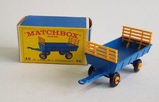 Rare Matchbox Séries N0. 40, Remorque à Foin Superbe Excellente Condition