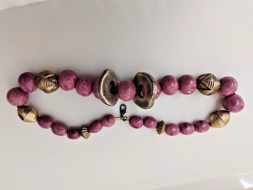 Collier grosses perles lourdes - perles,