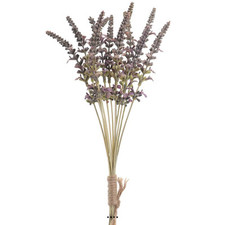 Bouquet de lavande artificielle H 41 cm 12 têtes