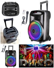 ENCEINTE SONO PORTABLE PARTY KARAOKE BLUETOOTH 700W MOBILE USB TWS LED RGB MSD R