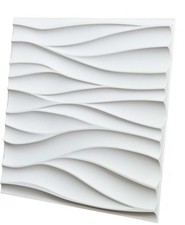 Plaque décorative en PVC 50 x 50 cm 12 pièces ondulées PRODUIT DE BASE