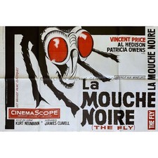 LA MOUCHE NOIRE Affiche de film  - 80x120 cm. - 1958/R1970 - Kurt Neumann, Vince