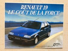 AUTOCOLLANT ancien STICKER voiture  RENAULT 19 R19 vintage collection 80’s