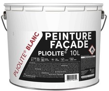 Peinture façade blanc solvant résine pliolite multi supports 10L