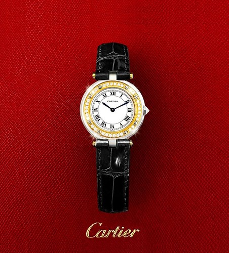 Cartier montre femme diamant - cartier,