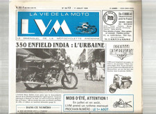LA VIE DE LA MOTO N°89-13 ENFIELD 350 INDIA / LA CARBU. / SOLO ELECTRA / SCOOT.