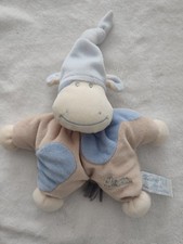 Doudou vache marron beige