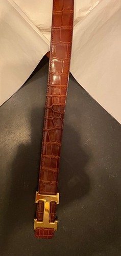 Ceinture hermès alligator - hermès,