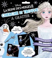 La Reine des Neiges 2 cherche et trouve - Avec 7 cartes à gratter