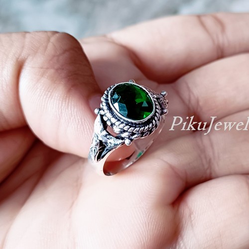 Bague femme argent - en,