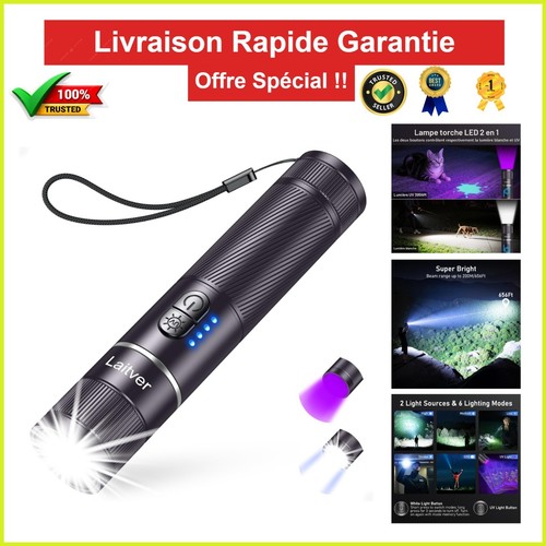 Lampe torche rechargeable led - rechargeable,