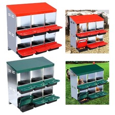 Nichoirs à poules Nichoir à poules 6 compartiments pour poules, canards,