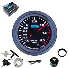 Manomètre ® haute précision pression turbo -1 à 2 bars 7 couleurs 52 mm