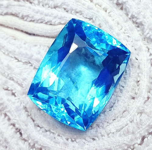 Topaze aquamarine bleu - topaze,