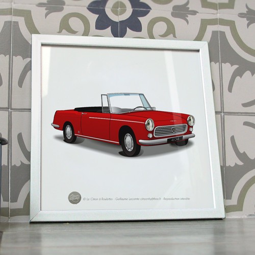Poster peugeot 404 - peugeot, cabriolet
