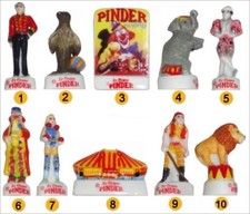 2004 LA MIE CALINE LE CIRQUE PINDER LA MIE CALINE FEVE PORCELAINE 3D au choix