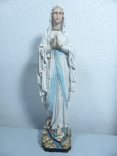 Statuette vintage plâtre - statuette,