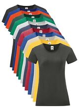 Fruit of the Loom T-Shirt Femme Doux En Coton Uni