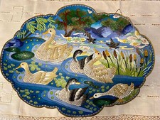 Superbe Coupe sur Pieds Émail