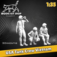 1:35 - Figurines - Guerre du Vietnam - Tankiste Américain