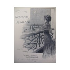 AUBERT Gaston Amour Eternel Chant Piano 1910
