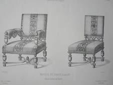 Fauteuil et Chaise Louis XIII