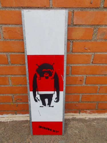 Banksy monkey - banksy, d'
