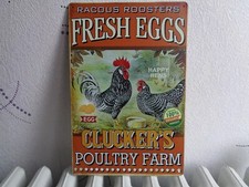 TOLE METAL COQ POULE OEUF 20
