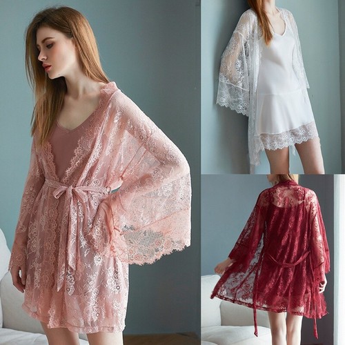 Robe dentelle - robe, satin