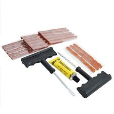 1x Kit de réparation Tubeless Crevaison Pneus Voiture Moto Outils+18 Mèches!
