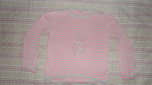 Joli pull rose gris - et,