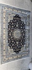 Tapis NAINS Persan soie et laine fait main 222x130 cm