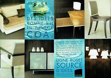 Publicité Advertising 420  1998  Ligne Roset   canapés sièges COA ( 2 pages)