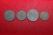 lot de 4 monnaies de belgique