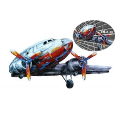 SCULPTURE MURALE AVION