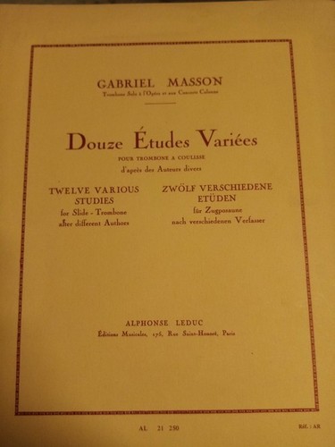 Gabriel masson douze - masson, études
