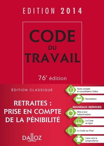 Code travail 2014 - du,