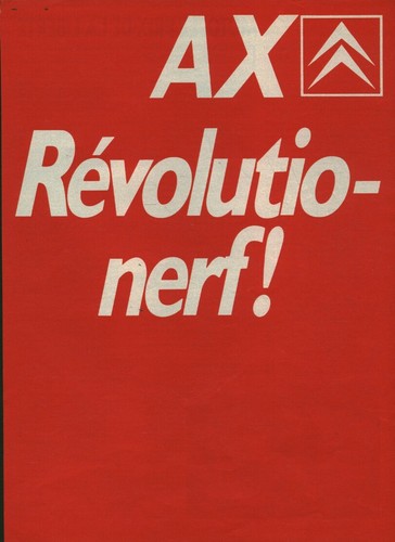 Publicité ancienne voiture - , ax
