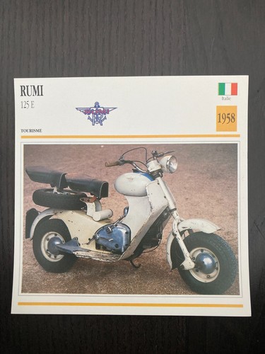 Carte fiche moto collection - carte,
