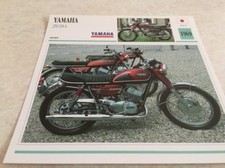 Carte moto Yamaha 250 DS6 1969 collection Atlas motorbike Japon