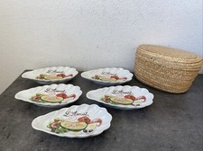 5 Coupelles A Avocat Porcelaine L’hirondelle Forme Coquille Deco Table 