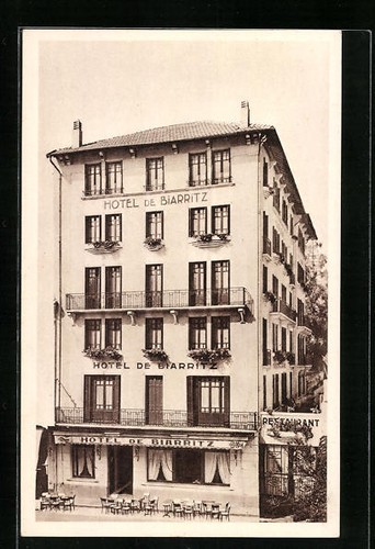 Cpa lourdes hotel biarritz - cpa, lourdes,