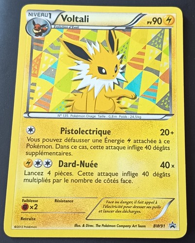 Carte pokémon voltali 91 - carte, bw