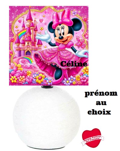 Lampe chevet minnie jolie - lampe,