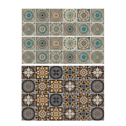 Stickers carrelage motif - stickers,