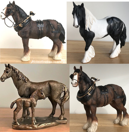 Figurine cheval horse shire - cheval,
