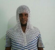 Cotte de maille en aluminium à bouts médiévaux Reconstitution de cotte de...