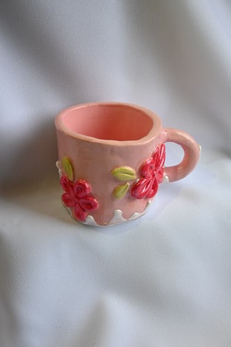 Tasse mug thé café - rose, avec