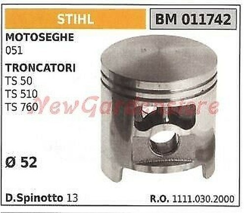 Piston stihl tronçonneuse 051 - piston,